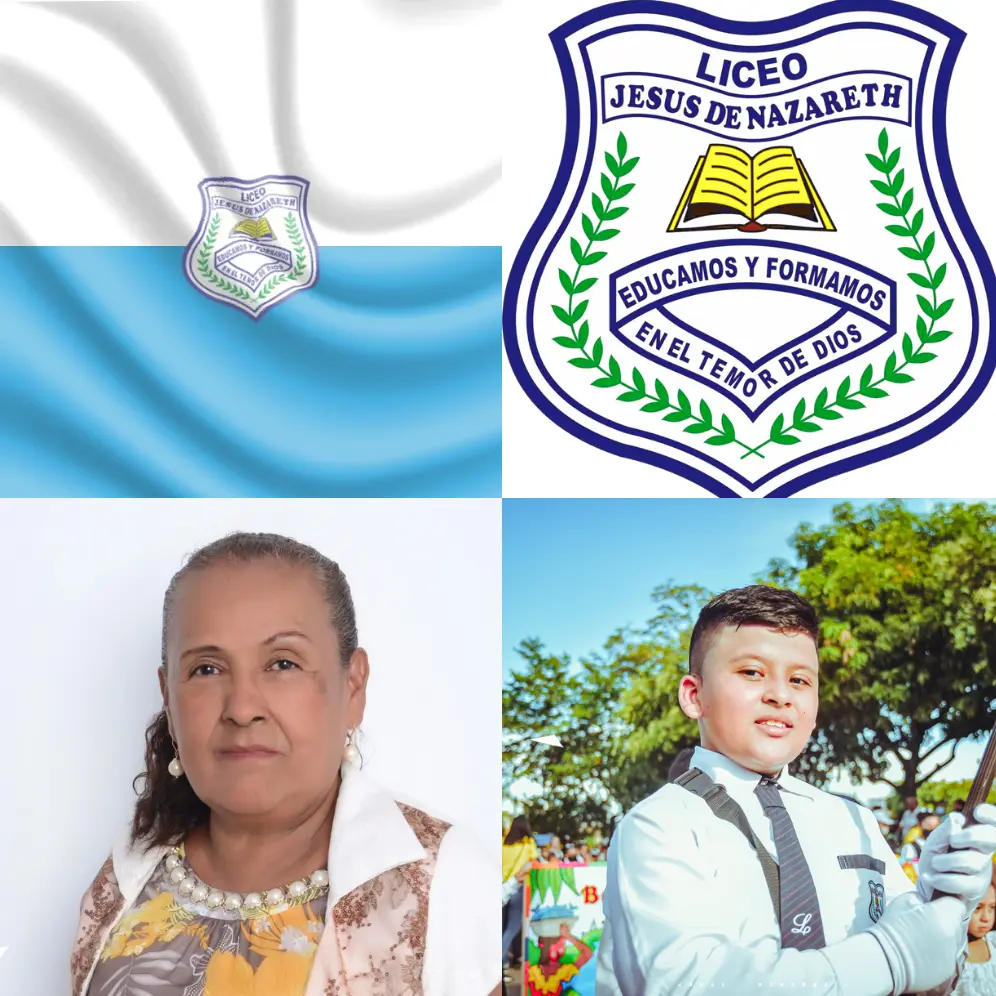 Fundadora del Liceo Jesús de Nazareth, retratada con vestimenta formal, símbolo del compromiso y liderazgo en la formación educativa cristiana de la institución