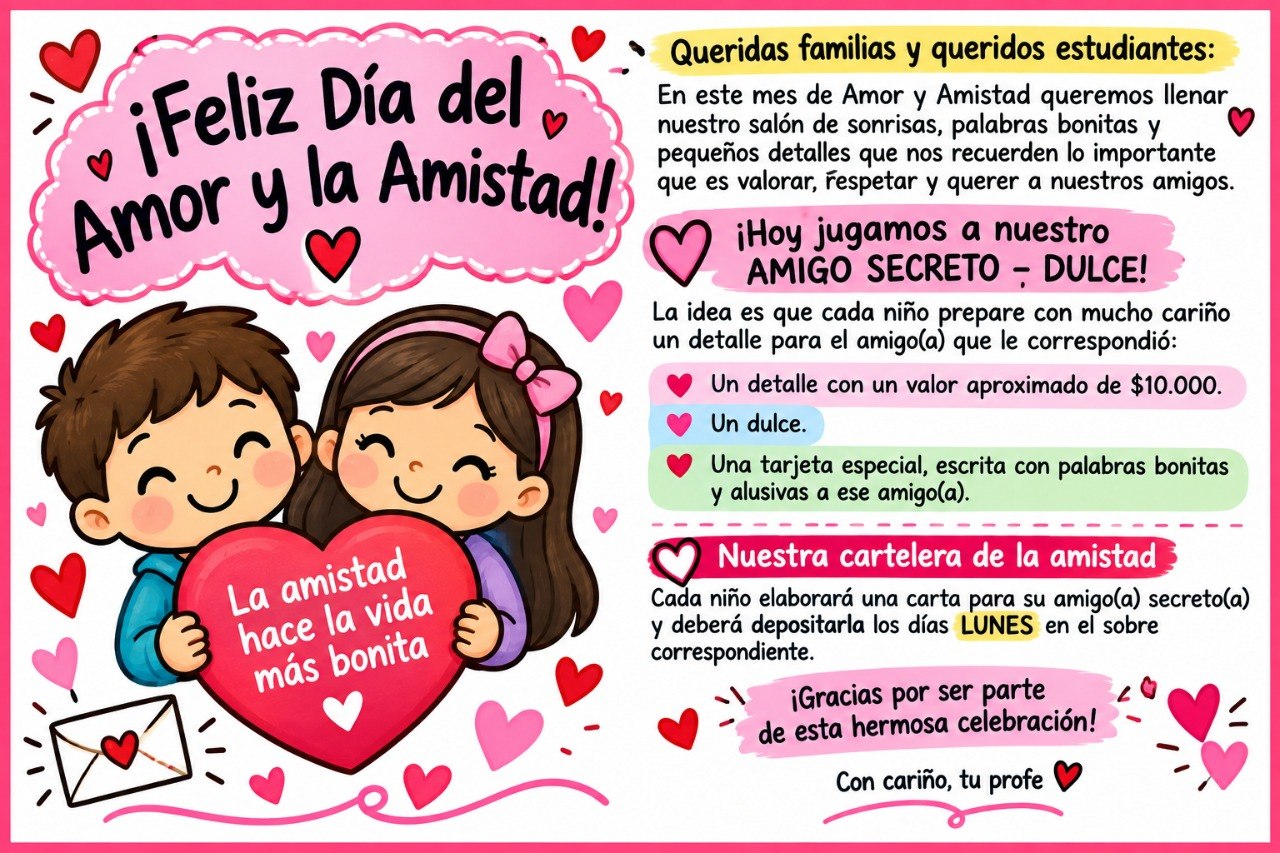 amor y amistad liceo jesus de nazareth